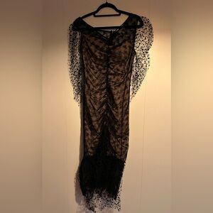 Alice McCall Black Floral Lace Dress